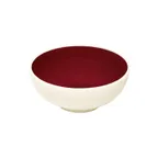 image of RAK Porcelain OPNB15PD1 Samba Noodle Bowl, 5" Dia x 2-3/8" H, 21.3 oz Porcelain, Bordeaux - 6/Case
