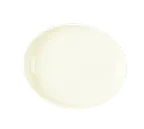 image of RAK Porcelain OPOP19 Mini Max Oval Plate, 7‑3/4" x 6" Rimless Porcelain, Dishwasher Safe - 12/Case