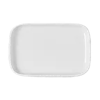 image of RAK Porcelain OPRP18 Mini Snack Plate, Rectangular 7" x 4½" Porcelain, Dishwasher Safe - 24/Case