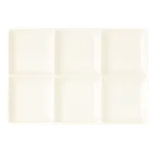 image of RAK Porcelain OPRP6C Platter 11" x 7-7/8" x 7/8" White Six 1/2‑oz Compartments Dishwasher Safe - 6/Case