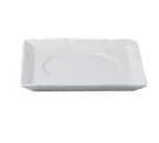 image of RAK Porcelain OPSA14 - Max Square Saucer, 5.5" Porcelain, Dishwasher & Microwave Safe - 12/Case