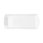 image of RAK Porcelain OPSP35 Mini Sandwich Plate, 13"-3/4" x 6" Porcelain, Dishwasher Safe - 12/Case