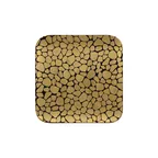image of RAK Porcelain PBAUSP22 Square Plate, 8.625" x 8.625", Gold Porcelain, Safe - 12/Case