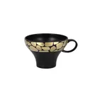 image of RAK Porcelain PBMOCU28 - Pebbles Cappuccino Cup 9.45 oz (4-1/3" Dia.) Gold Porcelain - 12/Case