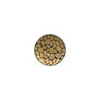 image of RAK Porcelain PBMOSA11 - Pebbles Porcelain Saucer 4"-2/5" Dia Gold Finish - 12/Case