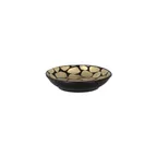 image of RAK Porcelain PBNNBD09 - Pebbles Butter Dish, 4.4 oz, 3-9/16" Diameter, Gold Porcelain - 12/Case