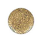 image of RAK Porcelain PBNNPR24 Plate, 9.44" Dia, Flat Coupe Rim, Gold Porcelain, Dishwasher Safe - 12/Case