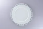 image of RAK Porcelain PLFDFP29D214 Floret Round Plate, 11"-2/5" White Porcelain, Flat Wide Rim - 12/Case