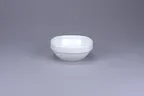 image of RAK Porcelain PLSKBWL40 - 5" White Porcelain Round Bowl, 13.6 oz Capacity, Stackable - 12/Case