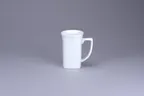 image of RAK Porcelain PLSKMG22 China Mug, 2.75" Diameter, 7.4 oz, White Polaris Porcelain - 6/Case