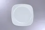 image of RAK Porcelain PLSKSFP27 - Square Porcelain Plate, 10.7" x 10.7" White Polaris, 12/Case