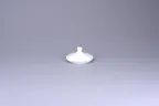 image of RAK Porcelain PLSKSU25LD Sugar Bowl Lid, 1.75" x 1.8" White Porcelain Polaris Finish - 12/Case