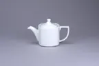 image of RAK Porcelain PLSKTP40 - 13.6 oz Porcelain Teapot With Lid, 4" L x 4" W - 1/Case