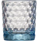 image of RAK Porcelain PLYLIZRK08 - 3" D x 3.5" H, 8.5 oz Light Blue Polycarbonate Liz Rocks, 24/Case