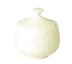 image of RAK Porcelain PXSU25 - 9 Oz Porcelain Sugar Bowl with Lid, Dishwasher Safe - 6/Case