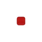 image of RAK Porcelain RBAUSP11 Ruby Plate, 4.375" x 4.375", Porcelain, Red, Dishwasher Safe - 12/Case