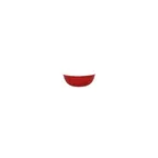 image of RAK Porcelain RBNNBW10 Ruby Bowl, 5.4 oz (3" Dia x 1" H), Red Porcelain, Dishwasher Safe - 12/Case