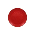image of RAK Porcelain RBNNPR29 Ruby Round Plate, 11.4" Diameter, Flat Coupe Rim, Porcelain, Red - 12/Case