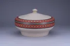 image of RAK Porcelain REABUCD27E18 Soup Tureen, 116.6 oz, 10.6" Diameter Round Porcelain with Cover - 1/Case