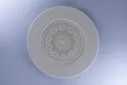 image of RAK Porcelain REAFDFP33E15 Show Plate, 12.8" Round Porcelain, Argila Messina Finish - 6/Case