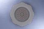 image of RAK Porcelain REAGDSP33E09 Argila Genoa Scalop Round Plate, 13" Diameter Porcelain - 6/Case