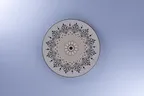 image of RAK Porcelain REALUFP24E10 9.25" Round Flat Coupe Rim Porcelain Plate Dinnerware - 12/Case