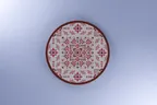 image of RAK Porcelain REALUFP24E12 Argila Round Plate, 9.25" Diameter, Flat Coupe Rim, Porcelain, 12/Case