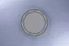 image of RAK Porcelain REALUFP24E13 Argila Bastia Round Plate, 9.25" Flat Coupe Rim, Porcelain - 12/Case