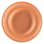 image of RAK Porcelain RETANDP24 - 9.4" Round Deep Rim Porcelain Plate, Tero Prima, 12/Case