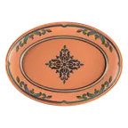 image of RAK Porcelain RETANOP32E01 Tero Ostia Oval Plate, 12.6" x 8.25" Porcelain - 6/Case