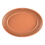 image of RAK Porcelain RETANOP32E02 - Oval Porcelain Dinner Plate, 12.6" x 8.25", Tero Denia Design, 6/Case