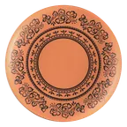 image of RAK Porcelain RETLUDP24E03 - Tero Alexandria Round Plate, 9.25" Diameter, Deep Rim Porcelain, 12/Case