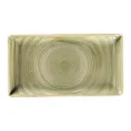 image of RAK Porcelain SEMEDRG33 - Rectangular Spot Plate, 13.2" x 7.15" Porcelain, Emerald Finish, 6/Case