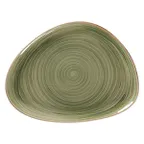 image of RAK Porcelain SEMFLFP28 Spot Plate, 11" x 8.9" Organic Free‑Form Porcelain, Emerald Finish - 12/Case