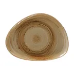 image of RAK Porcelain SGRFLFP28 Spot Plate, 11" x 8.9" Free‑Form Shape, Flat Edge Porcelain Garnet - 12/Case