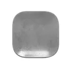 image of RAK Porcelain SHAUSP11 Square Plate 4"3/8" x 4"3/8" Grey Porcelain Microwave Safe - 12/Case