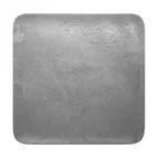 image of RAK Porcelain SHAUSP33 - Square 13" x 13" Grey Porcelain Plate, Dishwasher & Microwave Safe - 6/Case