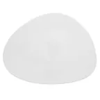 image of RAK Porcelain SHFP33 - 13" x 9.85" Free Form Flat Edge Porcelain Plate, Ivoris, - 6/Case