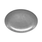 image of RAK Porcelain SHNNOP32 Oval Platter, 12"5/8 x 9" Grey Porcelain, Dishwasher & Microwave Safe - 6/Case