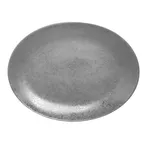 image of RAK Porcelain SHNNOP36 - Oval Shale Platter 14"-1/8" x 10"-5/8" Grey Porcelain - 6/Case