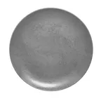 image of RAK Porcelain SHNNPR31 - 12"¼ Round Flat‑Edge Coupe Grey Porcelain Plate, Dishwasher Safe - 6/Case