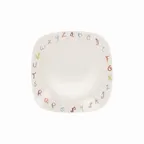 image of RAK Porcelain SK21012001 - Square 8.25" x 8.25" China Plate, Lead‑Free, Oven Safe - 12/Case