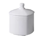 image of RAK Porcelain SKSU25 Sugar Bowl with Lid, 8 Oz Porcelain, Chip Resistance, Dishwasher Safe - 6/Case