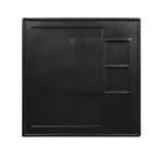 image of RAK Porcelain SNGPAB30 Square Platter, 11.8" x 11.8", Black Porcelain, Narrow Rim - 6/Case