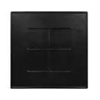 image of RAK Porcelain SNGPAM30 - Black Porcelain Platter 11.8" x 11.8", Dishwasher & Microwave Safe- 6/Case