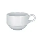 image of RAK Porcelain SOPCLSC23 Soul Cup, 7-4/5 oz Round Porcelain, 3-3/8" Dia x 2-3/8" H, Stackable - 12/Case