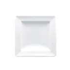 image of RAK Porcelain SOPCLSP12 Soul Plate, 4.7" Square Flat Edge, White Porcelain, Dishwasher Safe - 6/Case