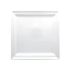 image of RAK Porcelain SOPCLSP27 Soul Plate, 10.625" Square White Porcelain, Edge, Dishwasher Safe - 12/Case