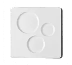 image of RAK Porcelain SPCH30 Chives Square Plate, 11.8" Flat Edge, Dishwasher & Microwave Safe - 6/Case