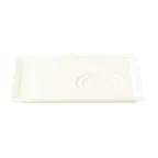 image of RAK Porcelain SPRP18IN - 7" x 5.5" Porcelain Tray with Circular Wells, Dishwasher Safe - Case